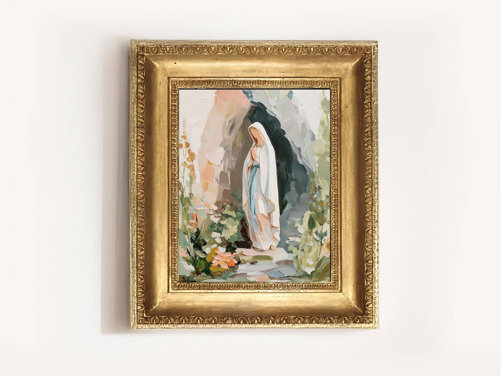 Our Lady of Lourdes in the Grotto: (5x7)