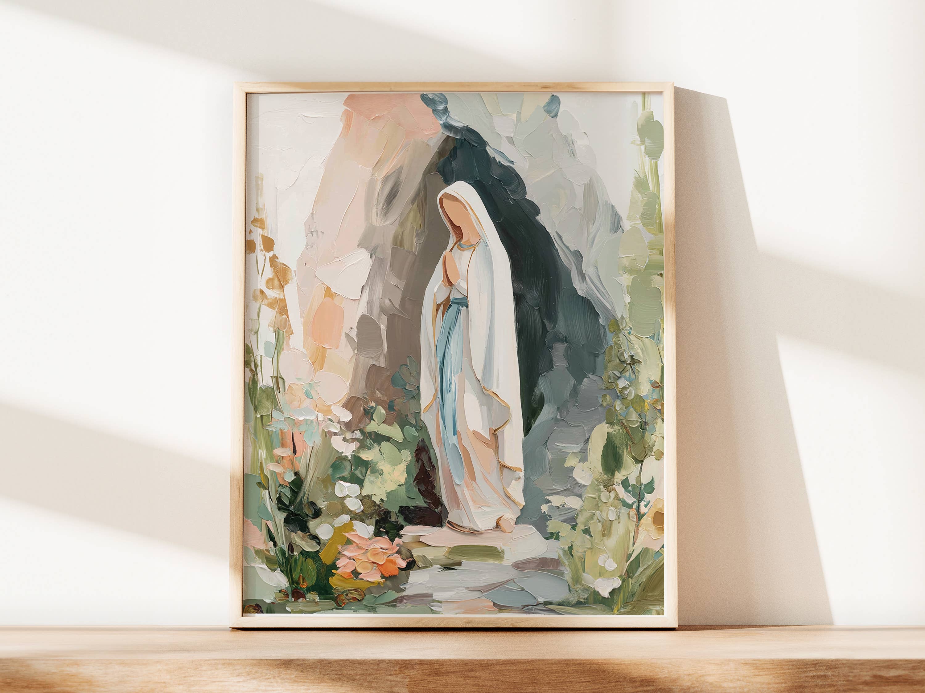 Our Lady of Lourdes in the Grotto: (5x7)