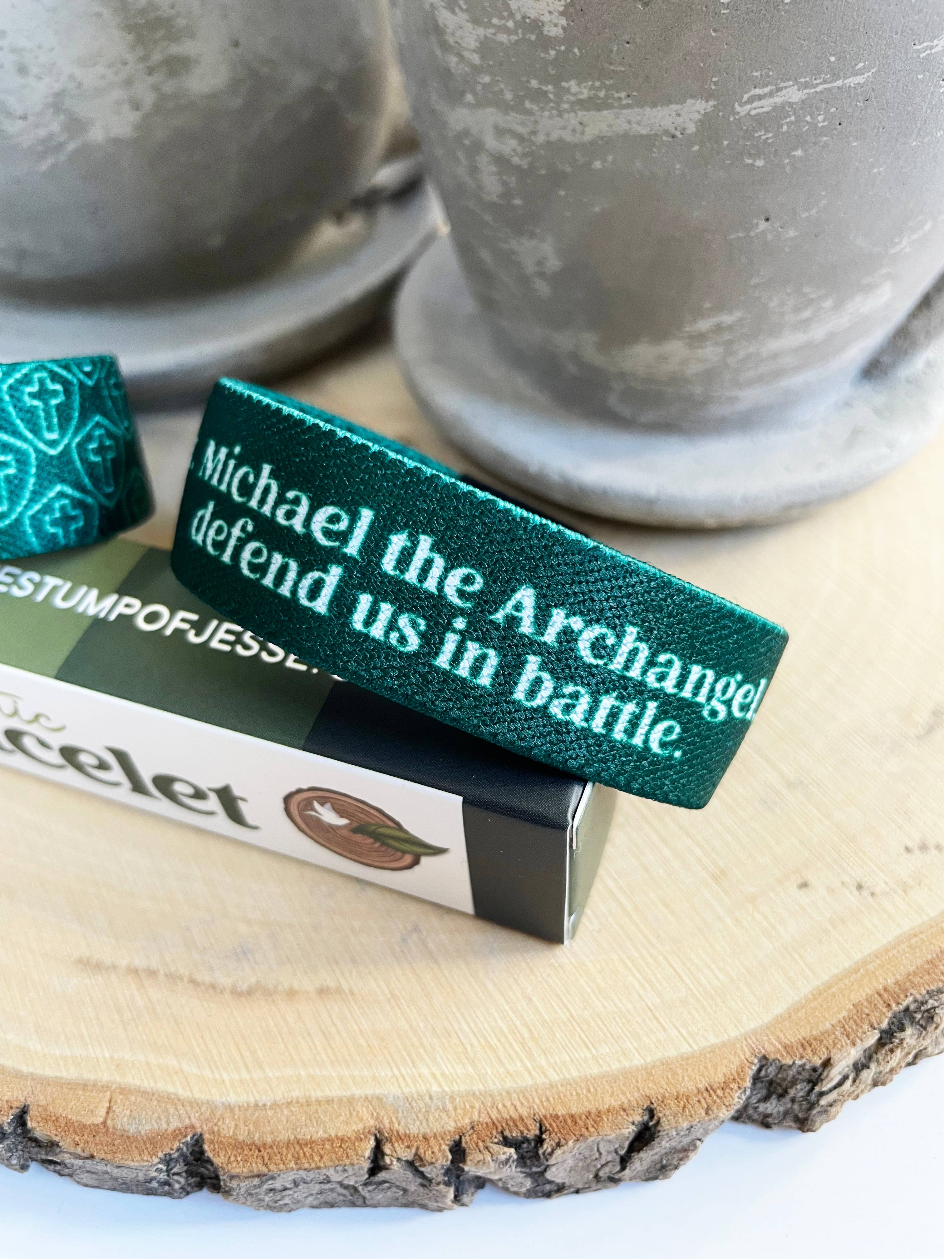 St Michael Archangel | Reversible Elastic Bracelet