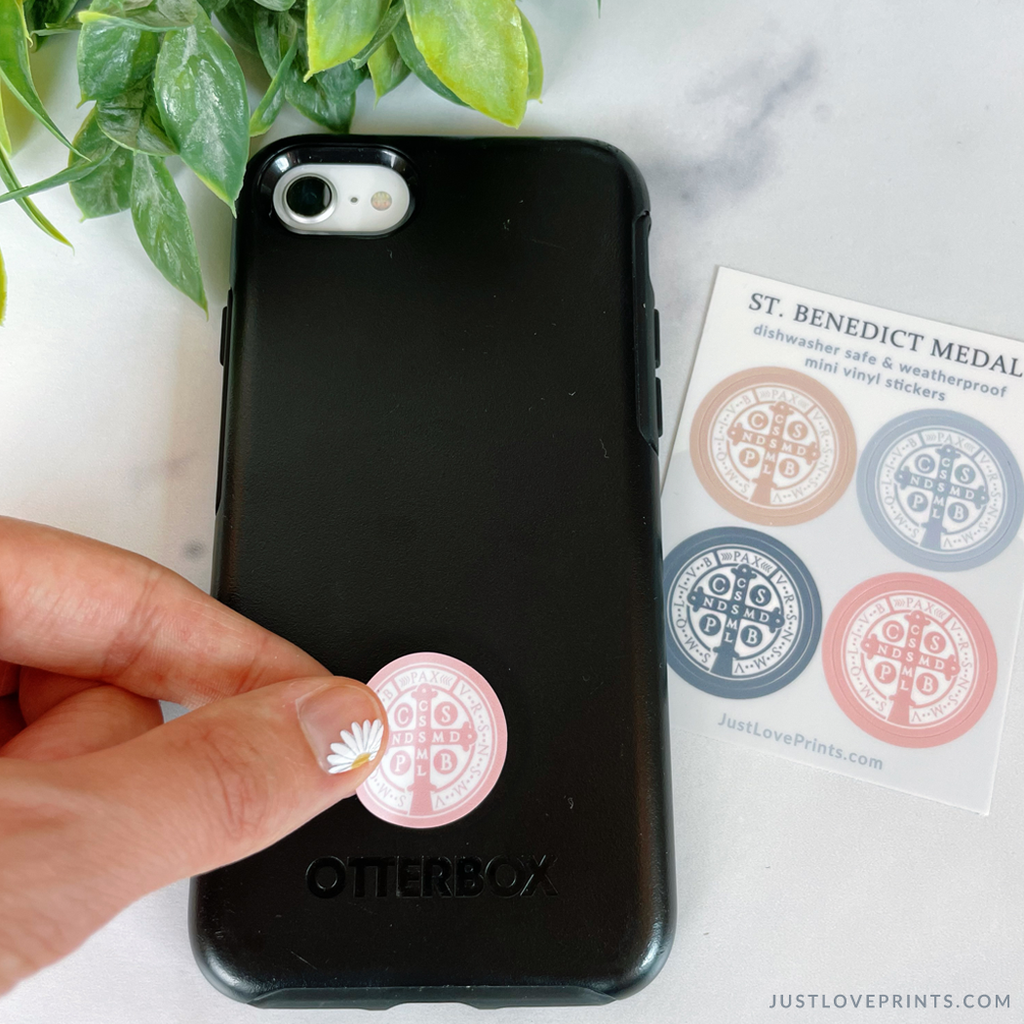 Colorful St. Benedict Medal Sticker Sheet