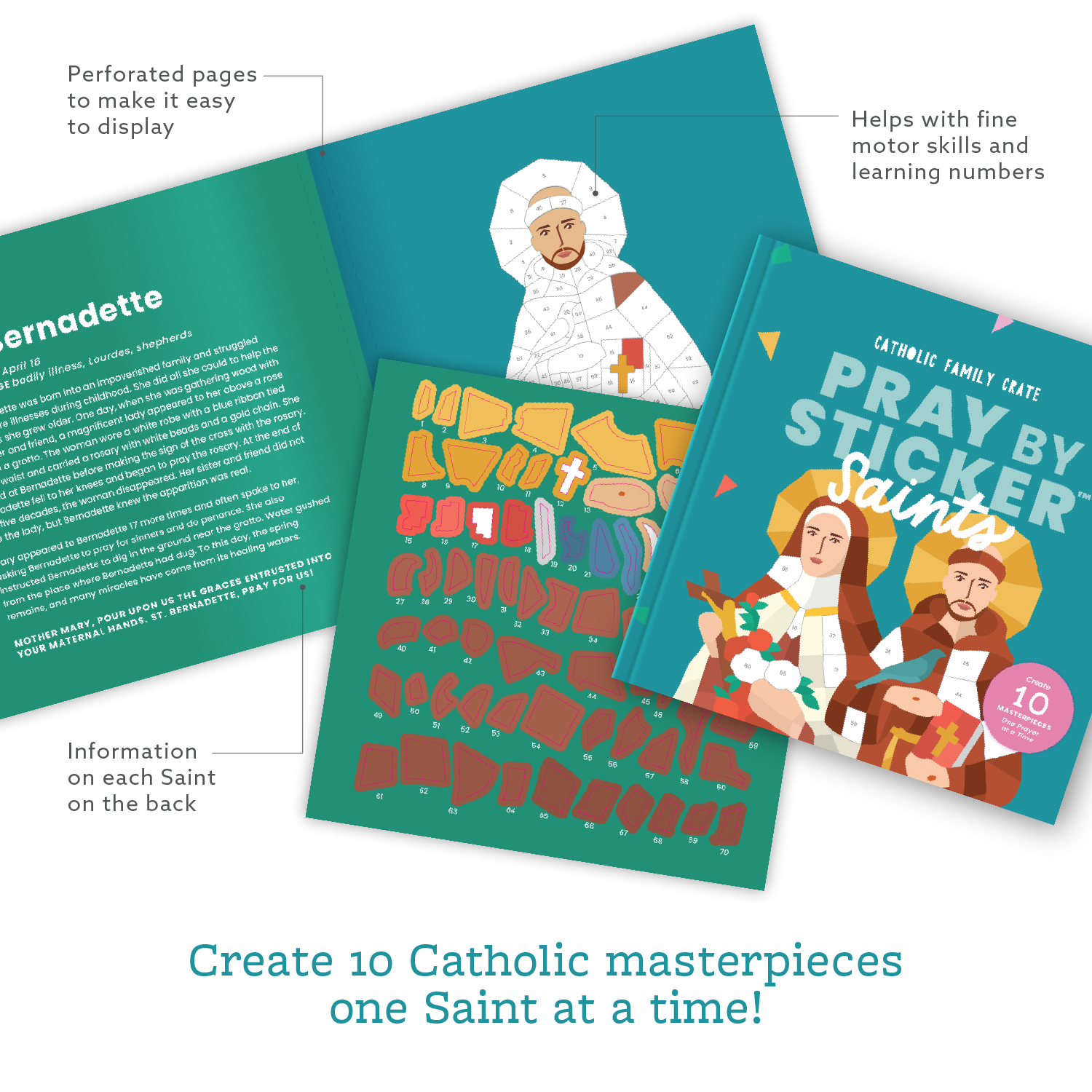Pray by Sticker: Saints Sticker Book