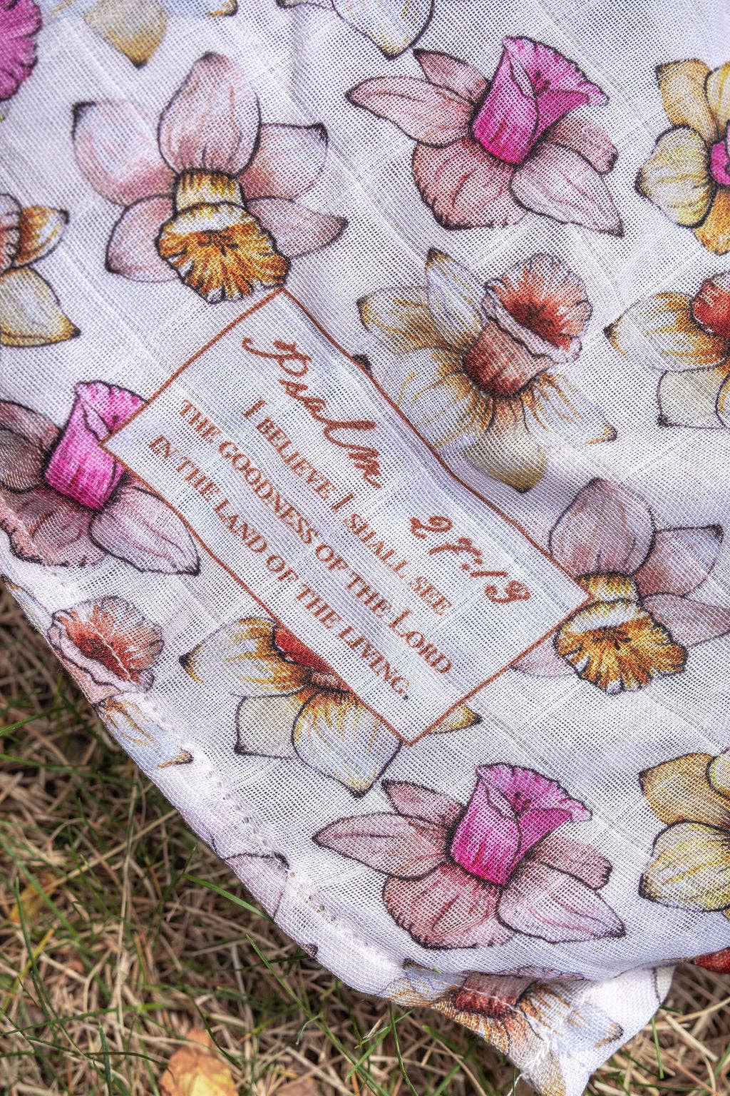 Psalm 27 Muslin Swaddle