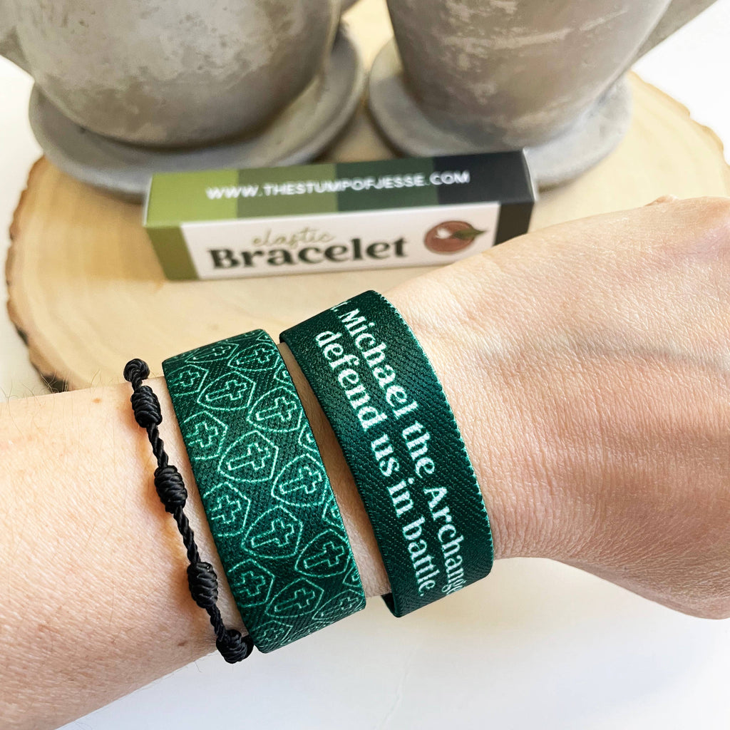 St Michael Archangel | Reversible Elastic Bracelet