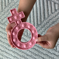 Fidget Rosary Popper: Soft Pink