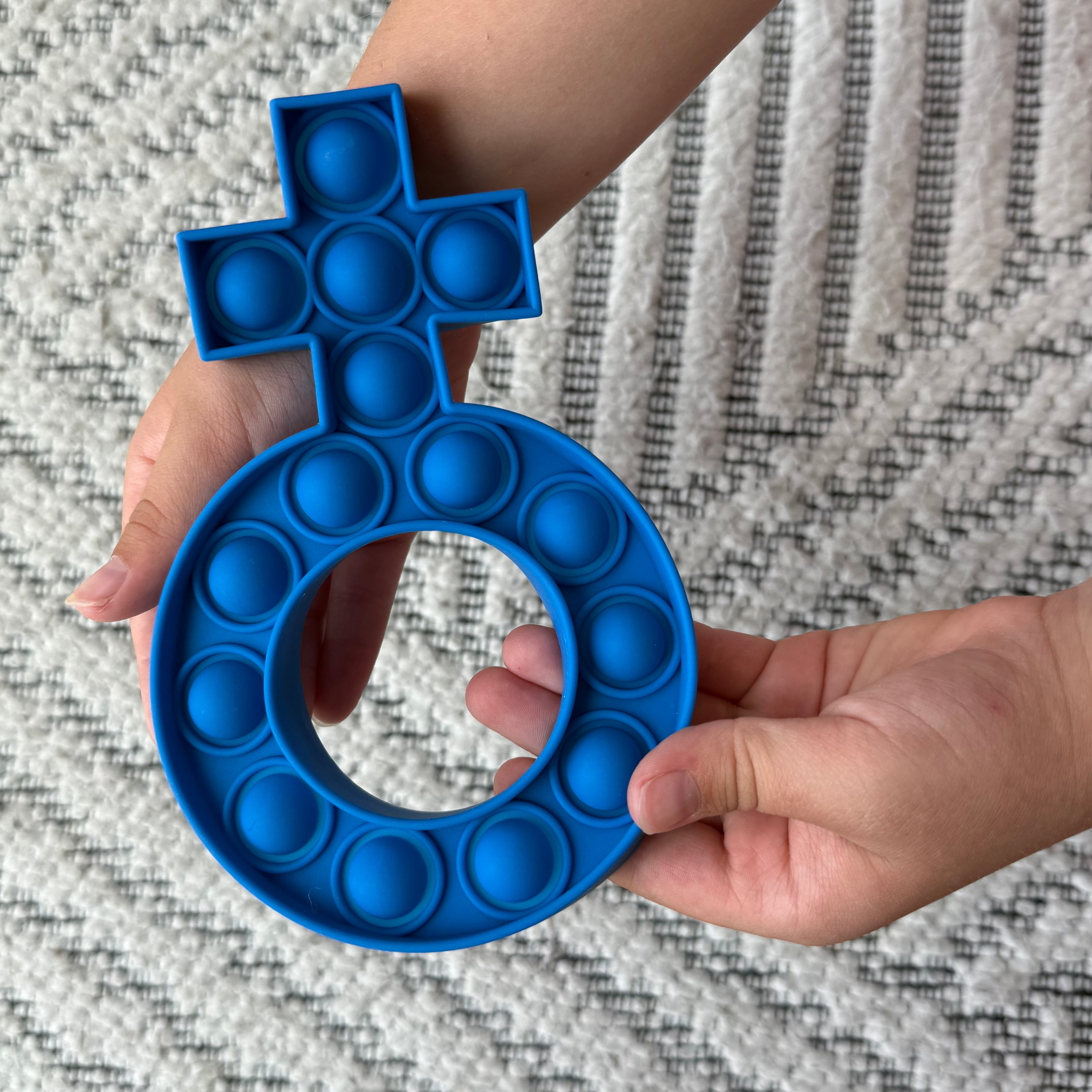 Fidget Rosary Popper: Royal Blue