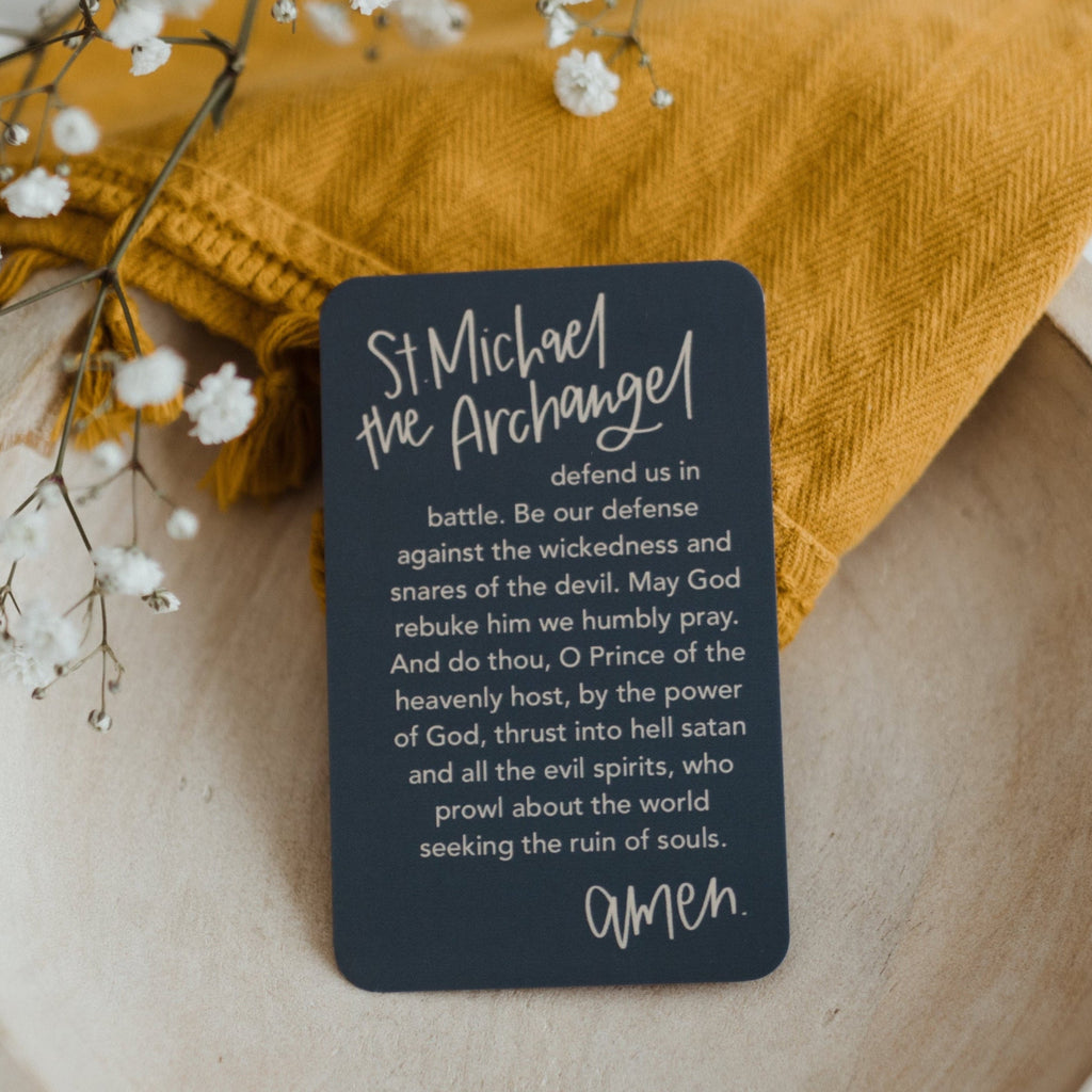St. Michael Archangel Prayer Card