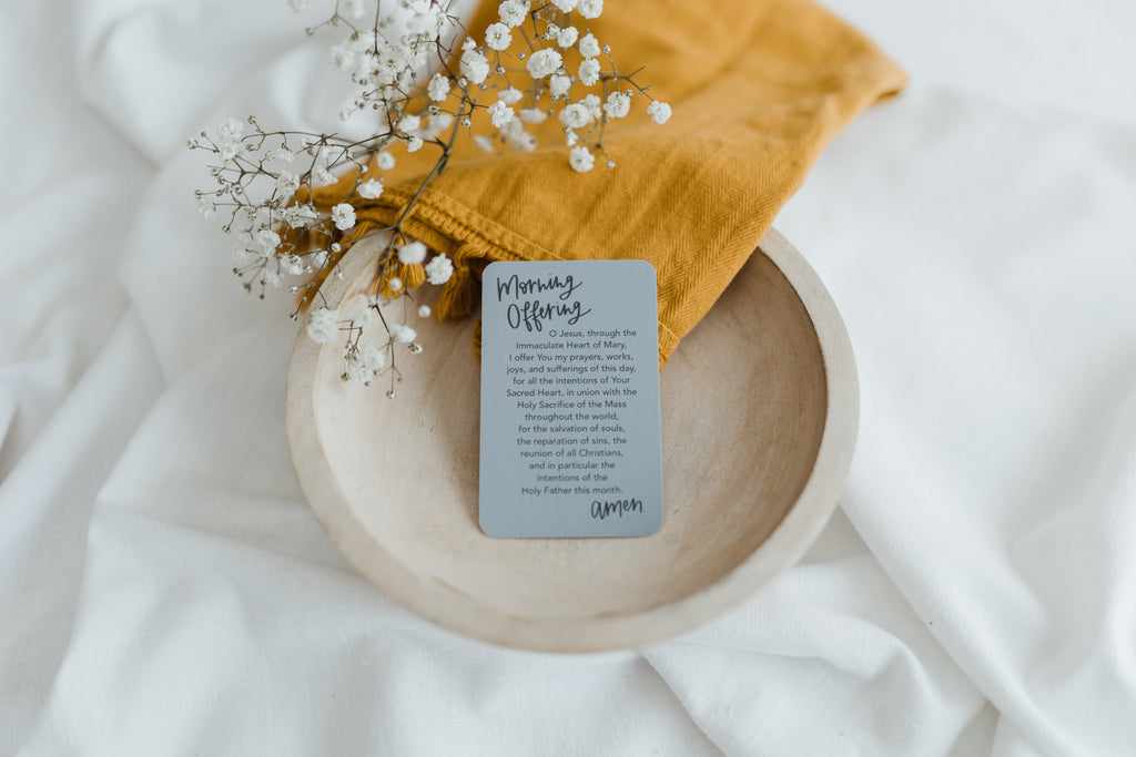 The Morning Offering Prayer Card