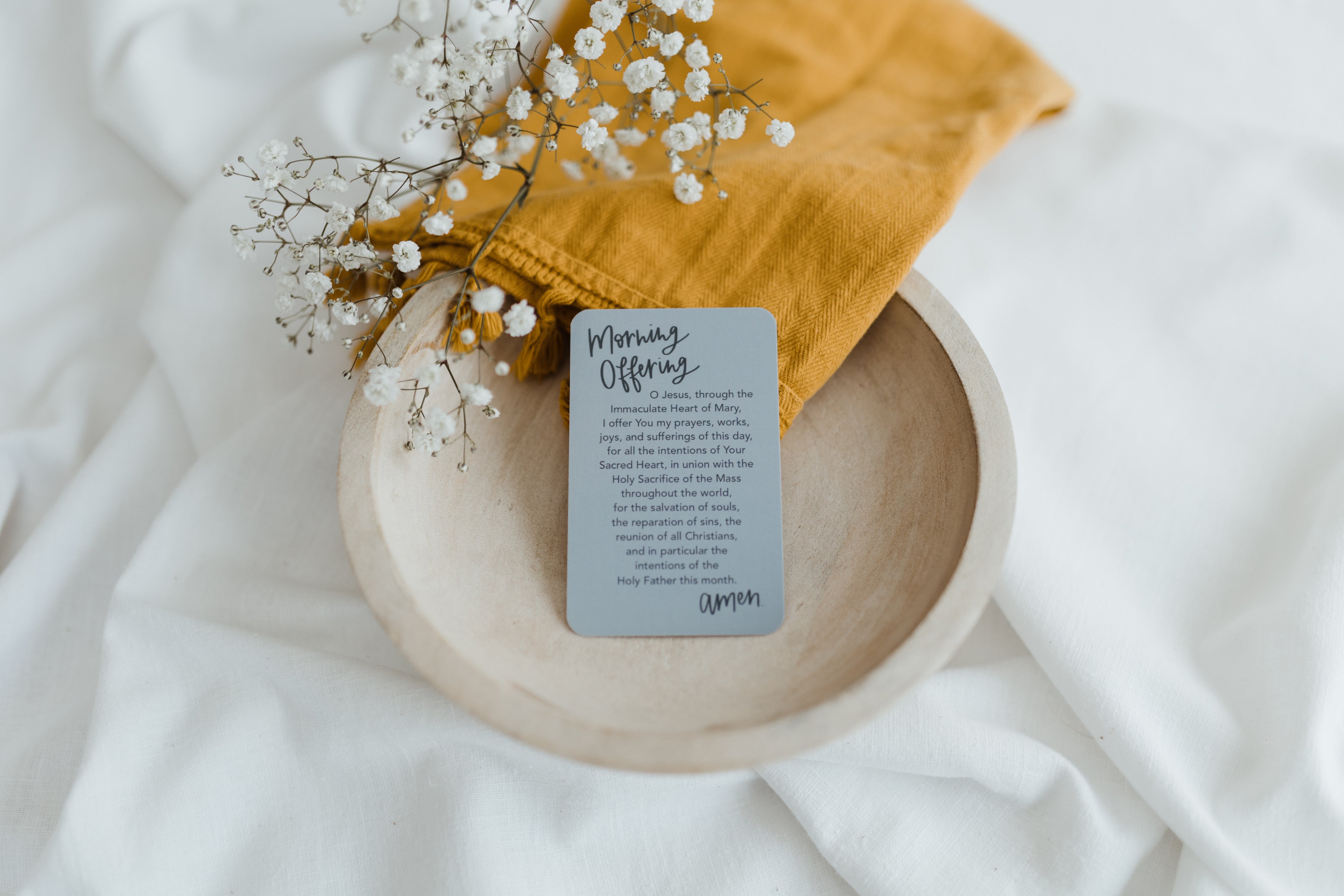 The Morning Offering Prayer Card