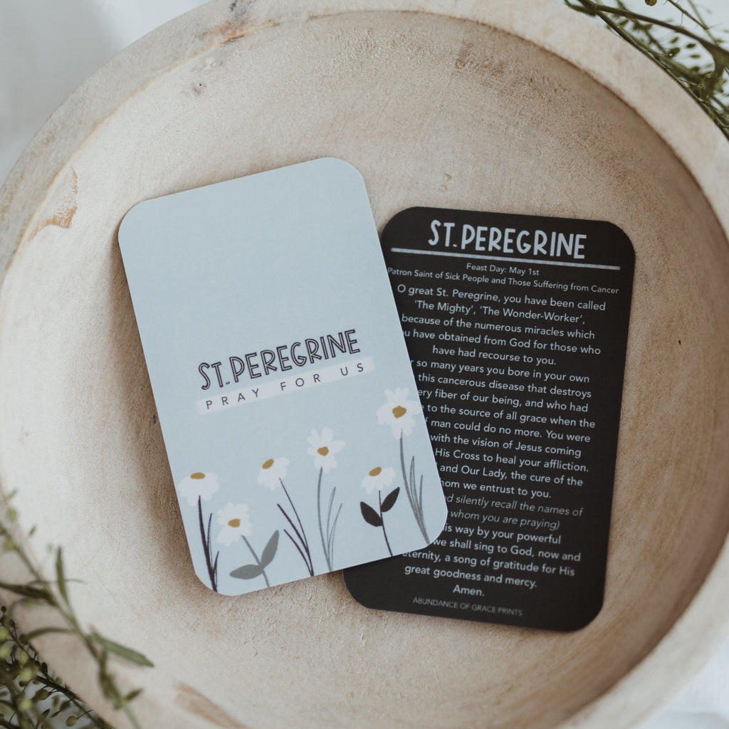 St. Peregrine Prayer Card