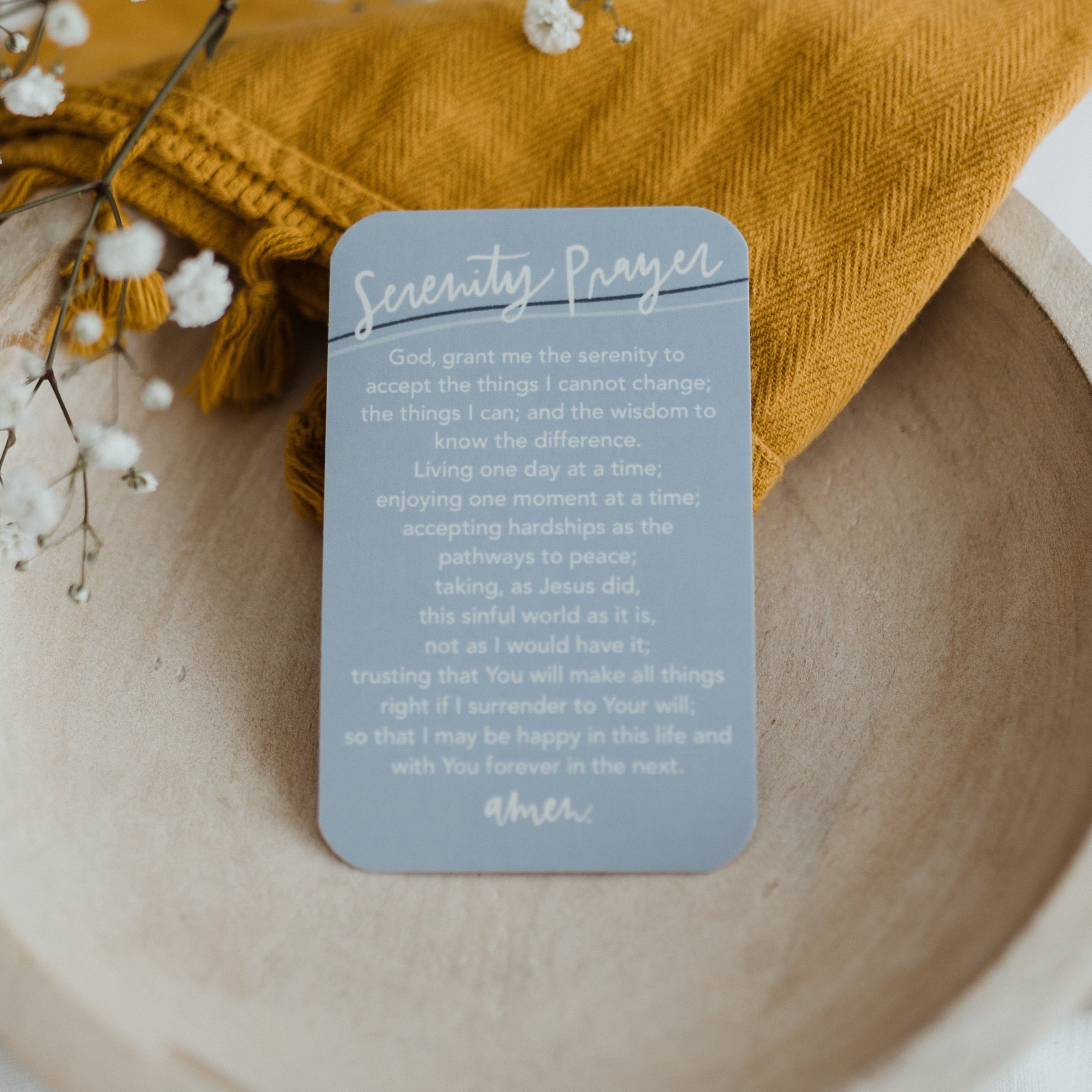 Serenity Prayer Card