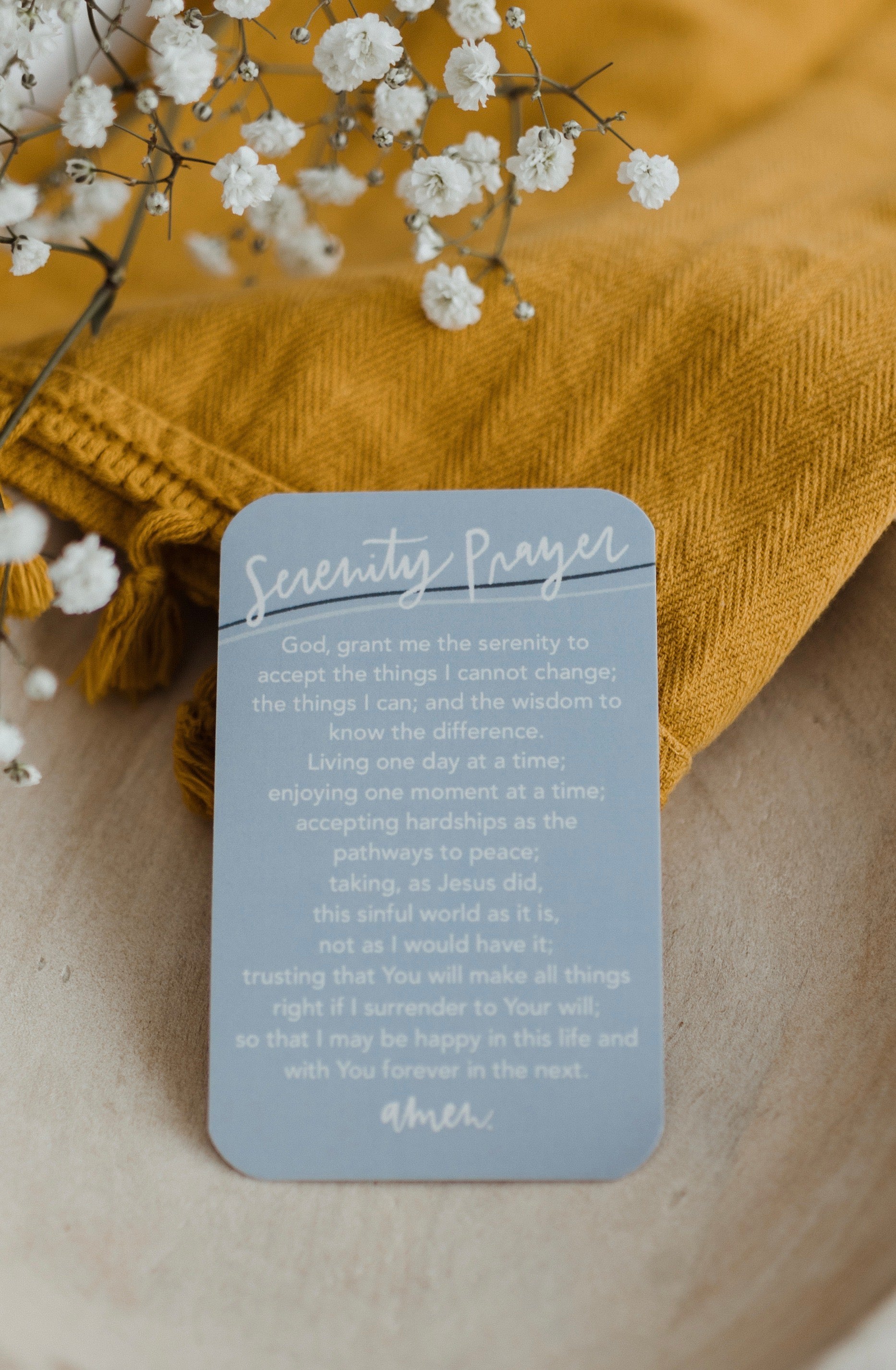 Serenity Prayer Card