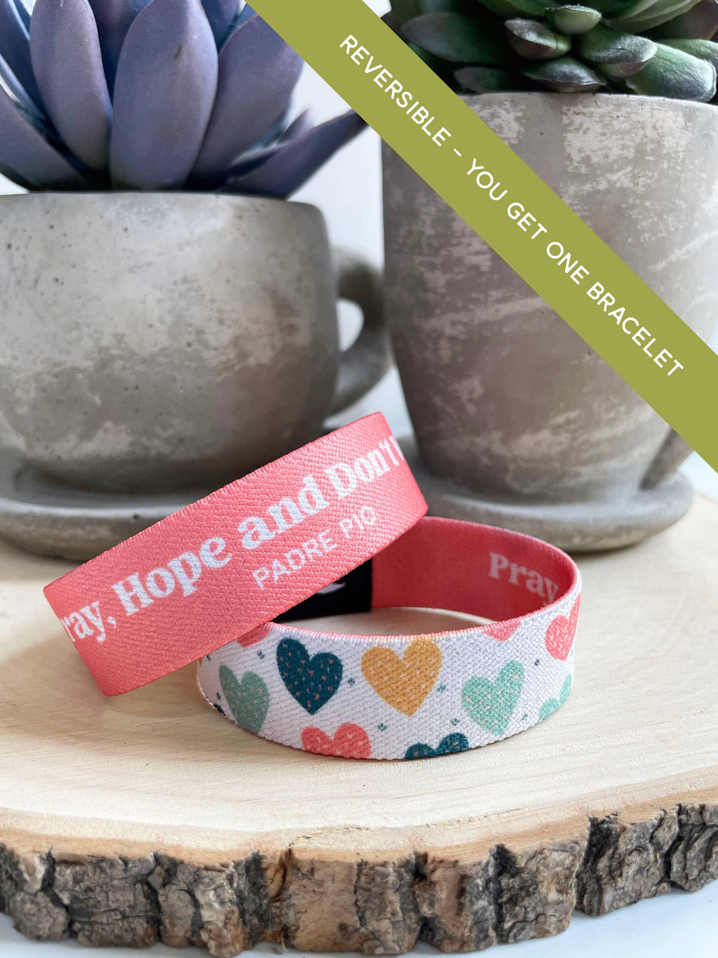 Padre Pio | Reversible Elastic Bracelet