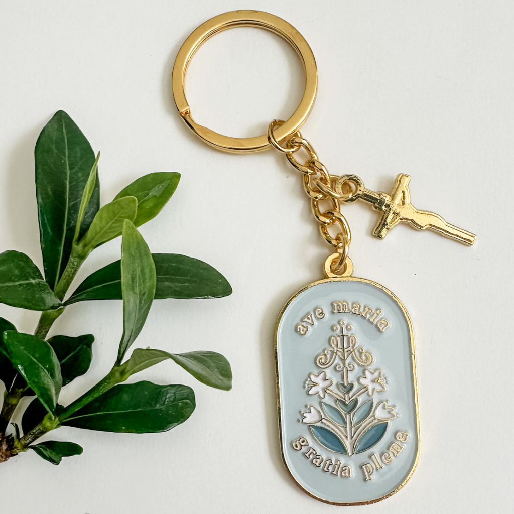 Ave Maria Keychain