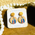 Our Lady of Guadalupe Handmade Clay Earrings