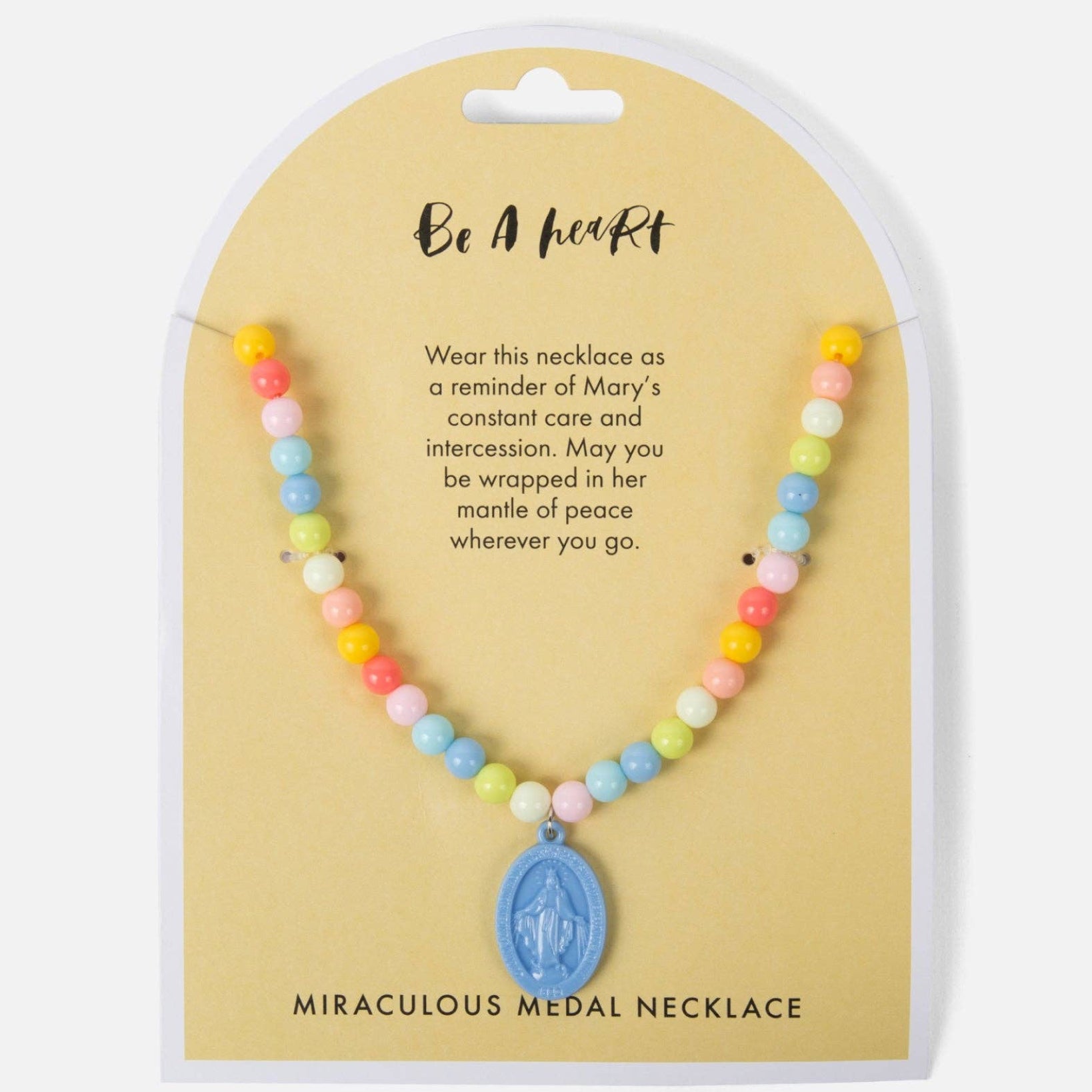 Miraculous Medal Plastic Children's Necklace