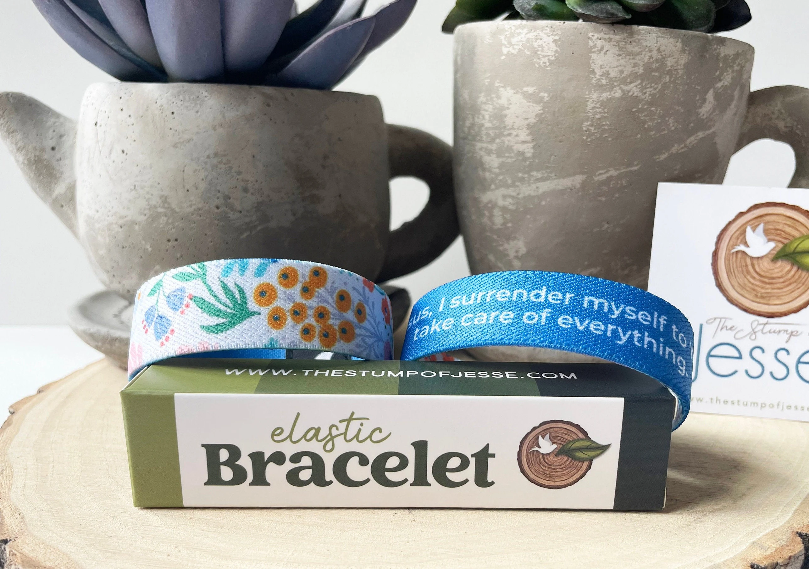 Jesus, I Surrender Myself to You | Reversible Elastic Bracelet