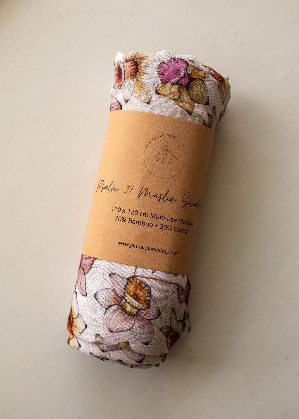 Psalm 27 Muslin Swaddle