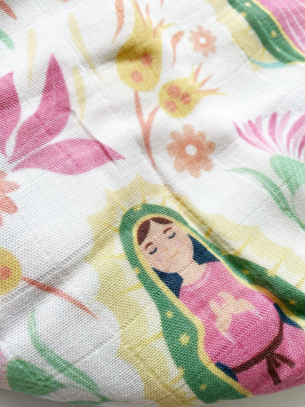 Our Lady of Guadalupe Muslin Swaddle