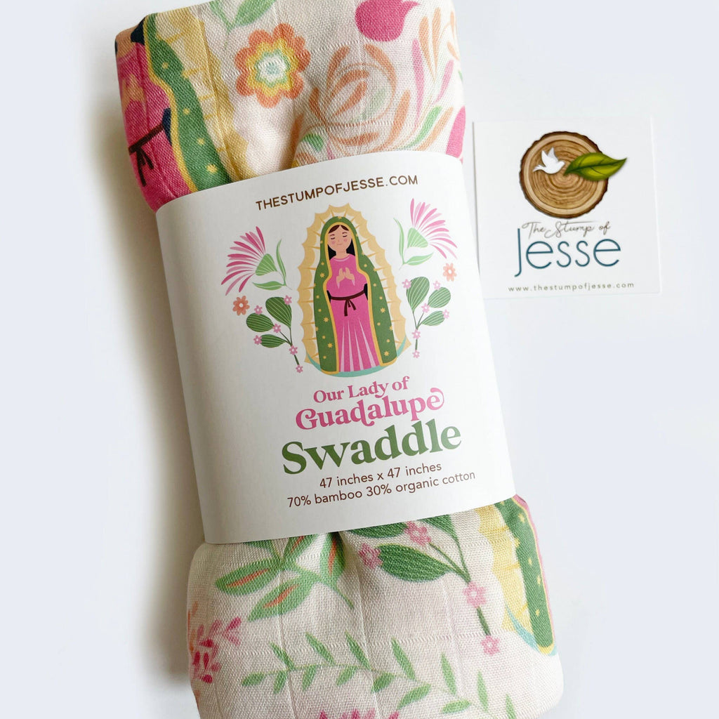 Our Lady of Guadalupe Muslin Swaddle
