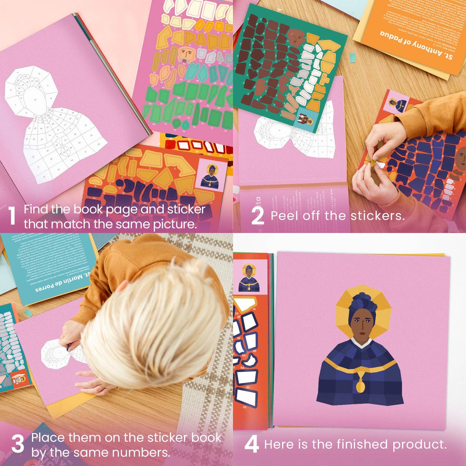 Pray by Sticker: Saints Sticker Book